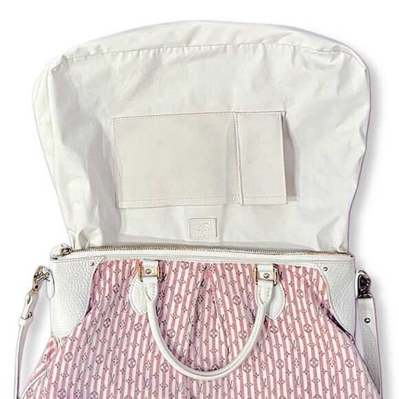 Louis Vuitton Monogram Mini Lin Croisette Marina PM Handbag 2 Way Rouge Pink - Picture 7 of 16